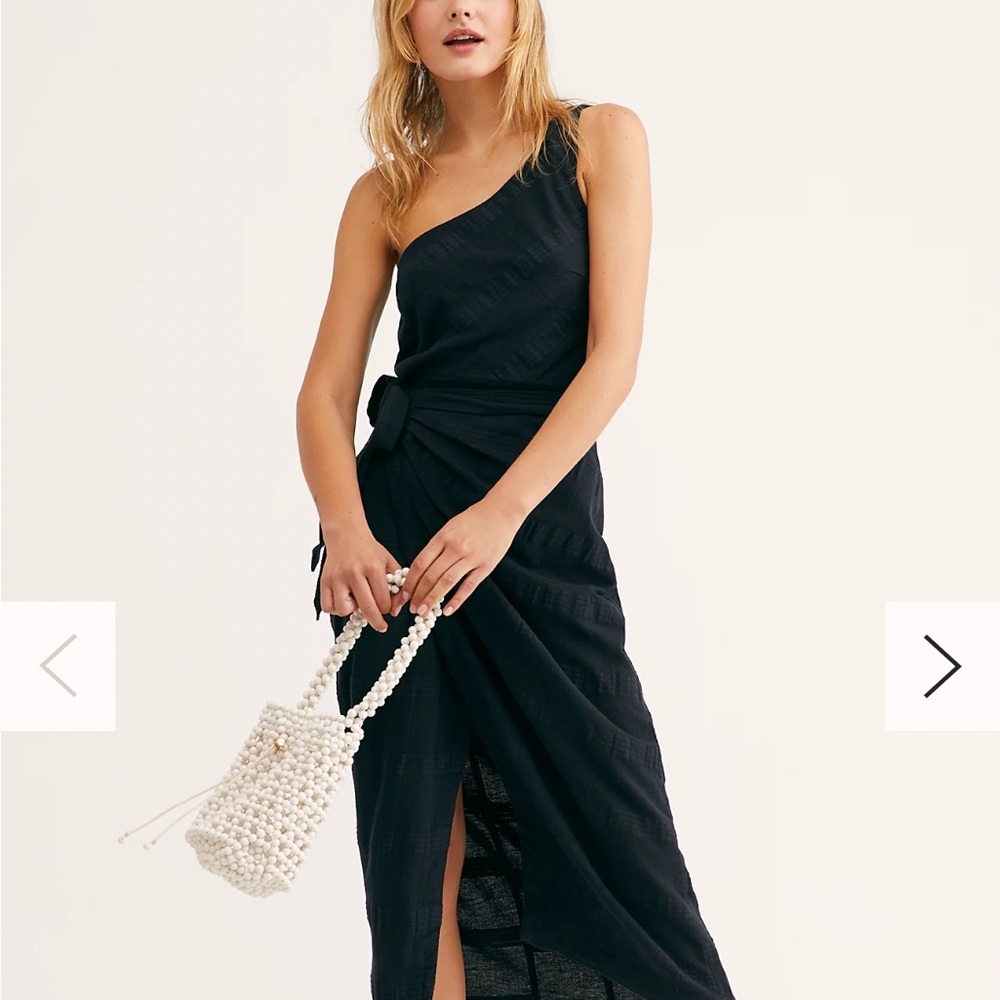 Free People Black Midi dress